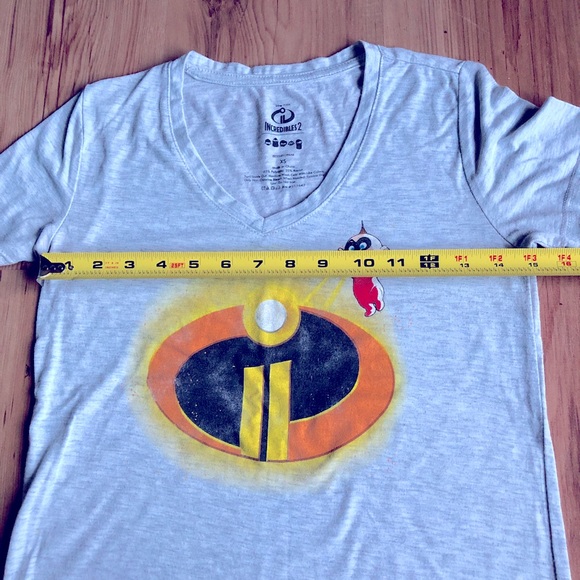Disney Pixar Incredibles2 Shirt Gray XS Juniors - Picture 7 of 12